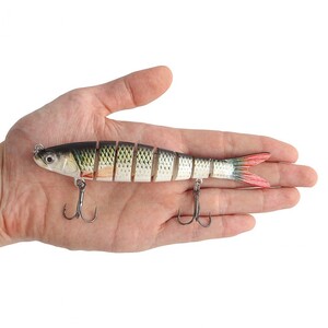 히트 피싱 8단 관절 루어(물고기A) 바다낚시 가짜 미끼 베이트 하드