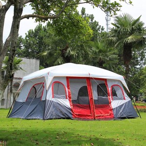 BEST 대형 온가족캠핑 투룸 텐트 12인용 리빙쉘 사계절텐트